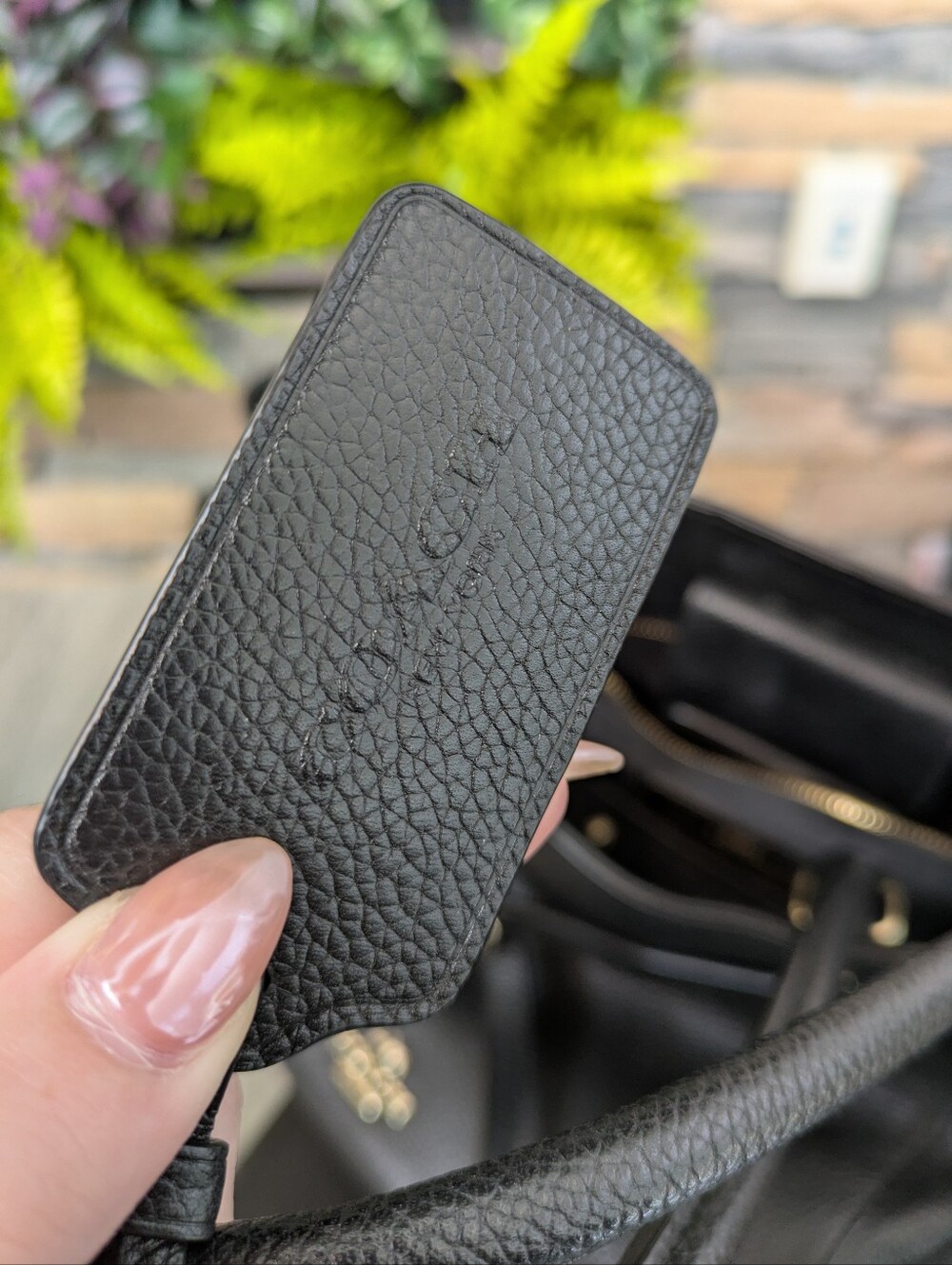 Coach Black Pebbled Leather Tote - Picture 14 of 16